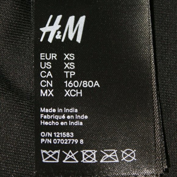 Moschino H&M Womens Top XS embellished crop Black Gold Fashion Embroidery Sexy - Picture 6 of 7